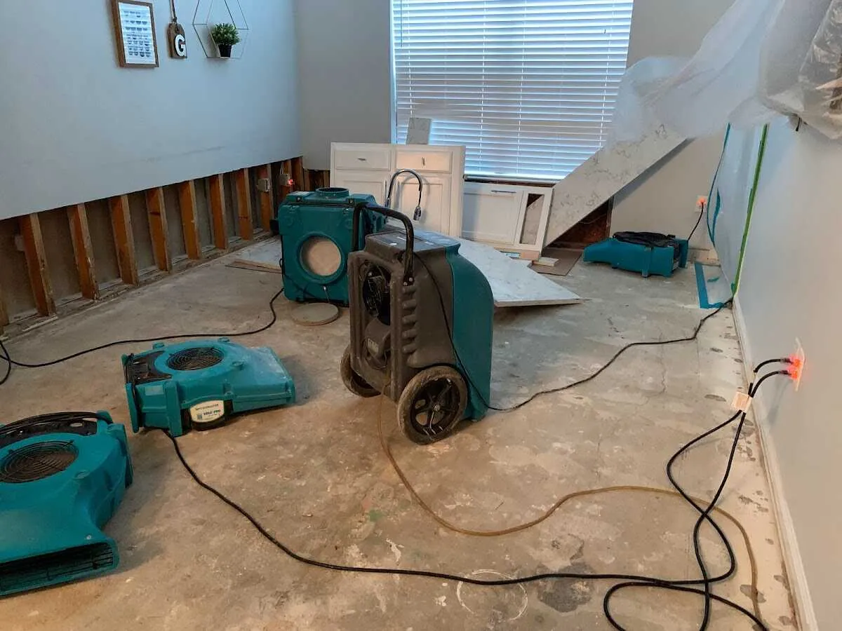 Dehumidifier in flood-cut room for Water Extraction & Removal in Lansdowne